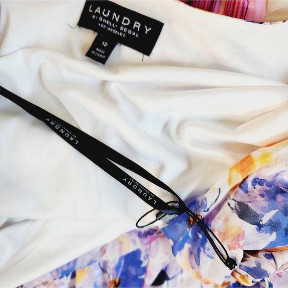 LAUNDRY BY SHELLIE SEGAL FLORAL SPRING DRESS SIZE 12 - Picture 5 of 7